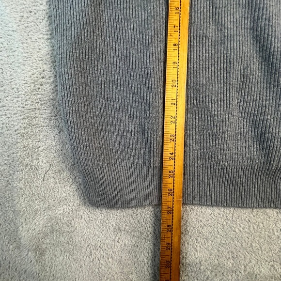 Eddie Bauer Sweater Mens Extra Large Grey Ribbed Knit Crewneck Cotton Pullover - Picture 5 of 11